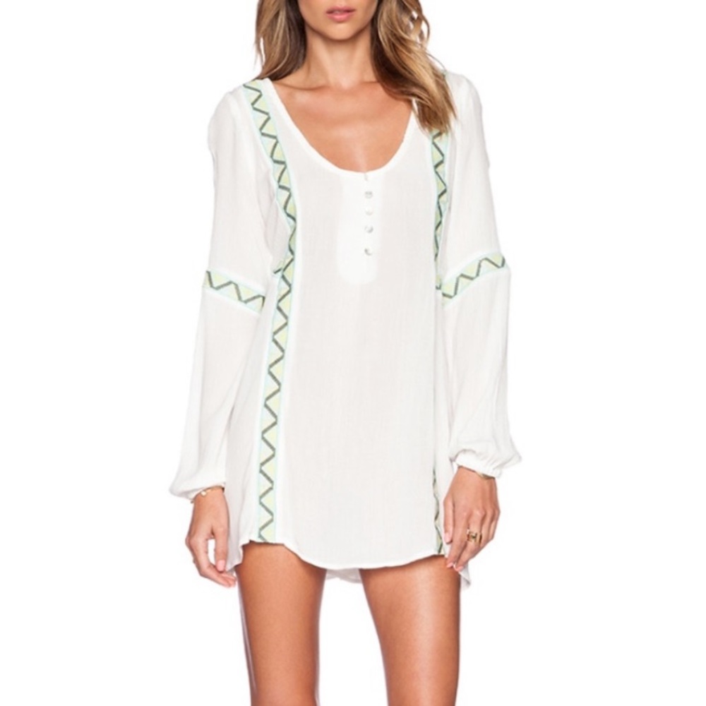 L*Space Swimwear Coastline Tunic Sz L